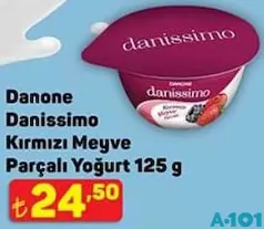 DANONE DANİSSİMO KIRMIZI MEYVE PARÇALI YOĞURT 125 G